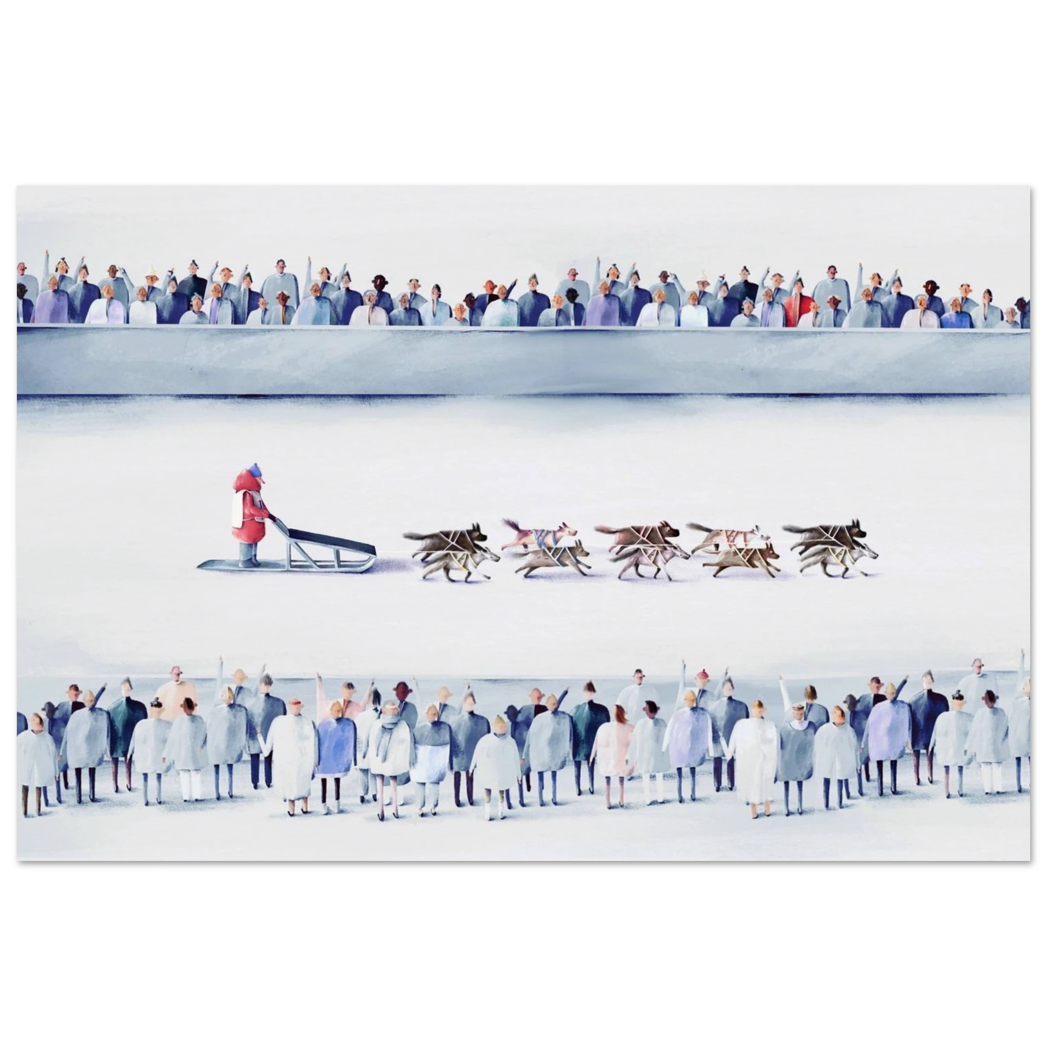 Sled Dog Race Start Wall Art – Alaska Mushing School