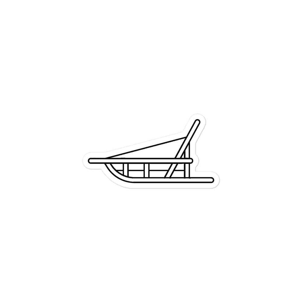 Dog Sled Icon Sticker – Alaska Mushing School