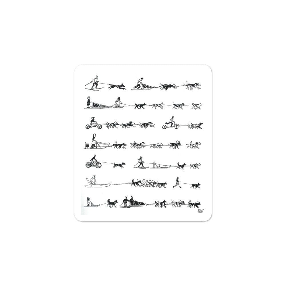 Wide World of Mushing Sticker – Alaska Mushing School